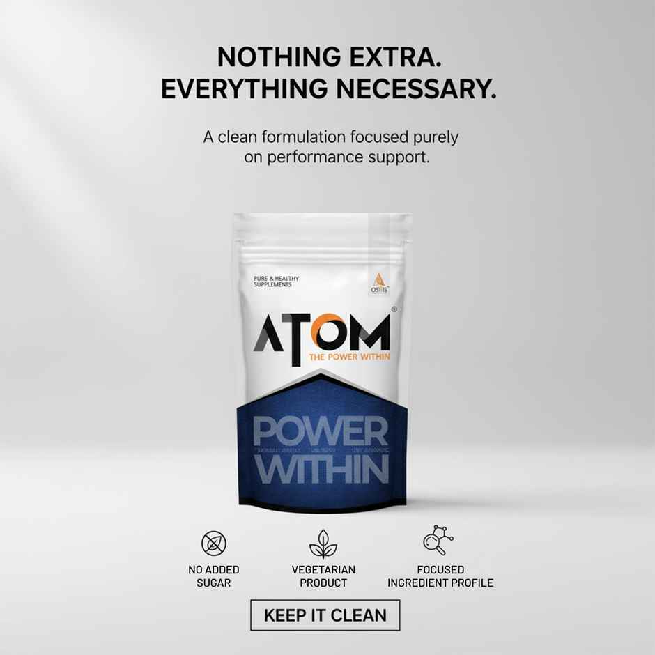 AS-IT-IS ATOM PWR Whey XL Protein Powder with DigeZyme 1kg | Double Rich Chocolate