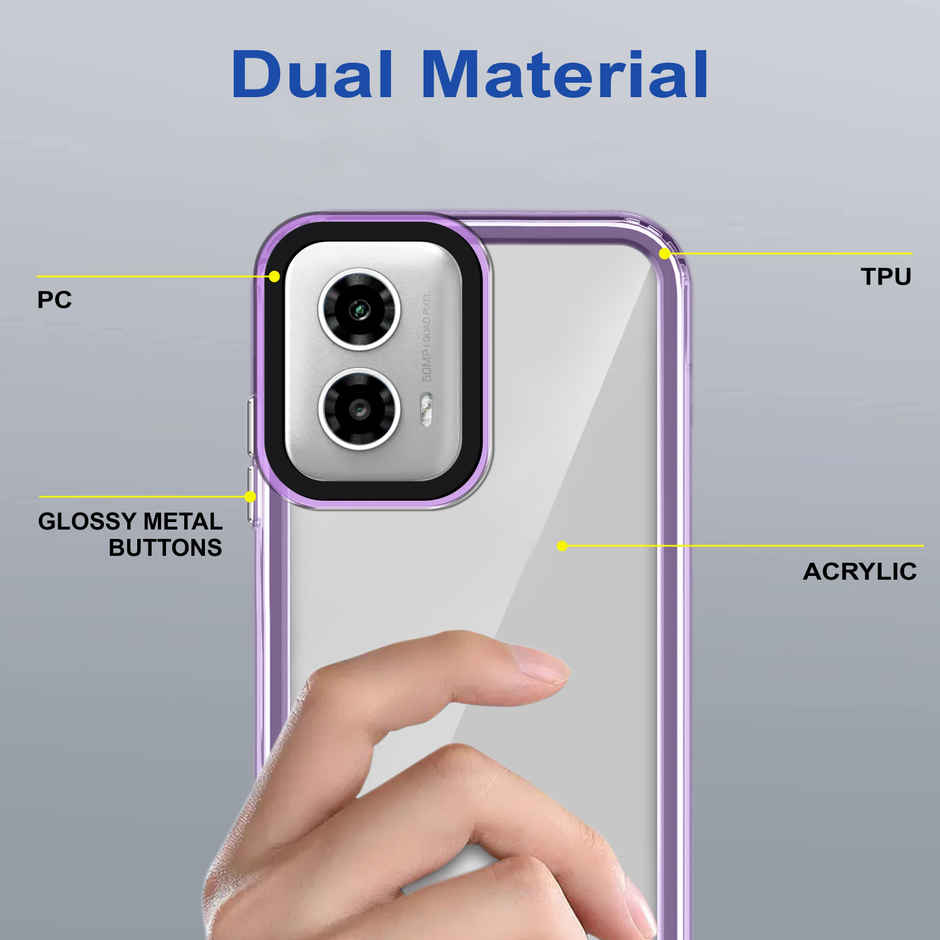 Zapcase Back Cover for Motorola G45 5G | Space-Purple