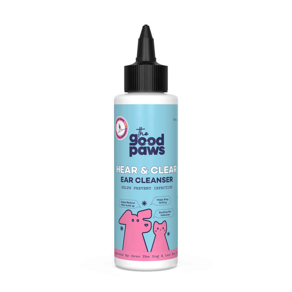 The Good Paws Hear & Clear Ear Cleanser For Dogs And Cats (Helps Prevent Infection)