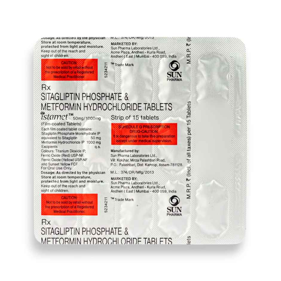 Istamet 50mg/1000mg Tablet
