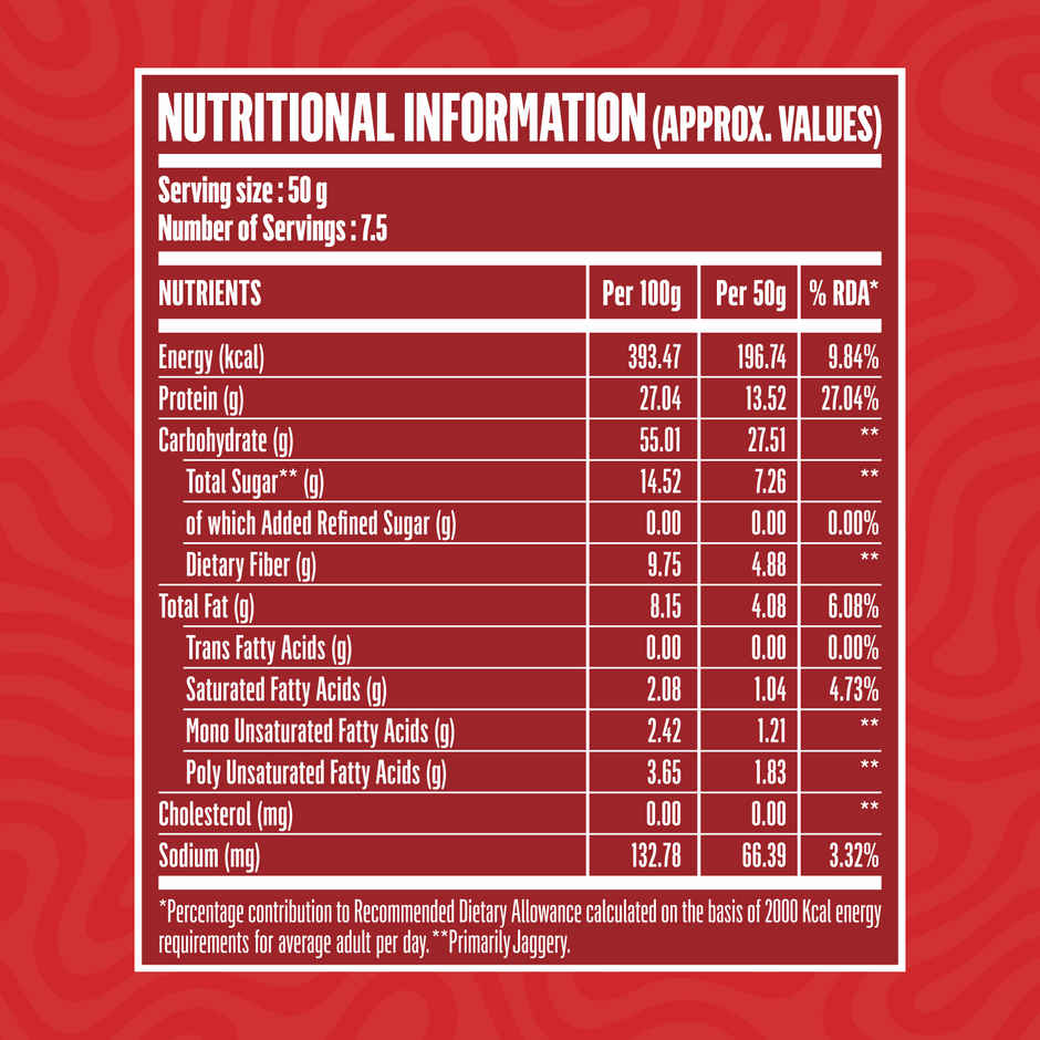DOCTOR'S CHOICE Oats, 27g Pure Protein, Jaggery Sweetened, No Additives & No Sugar Pouch