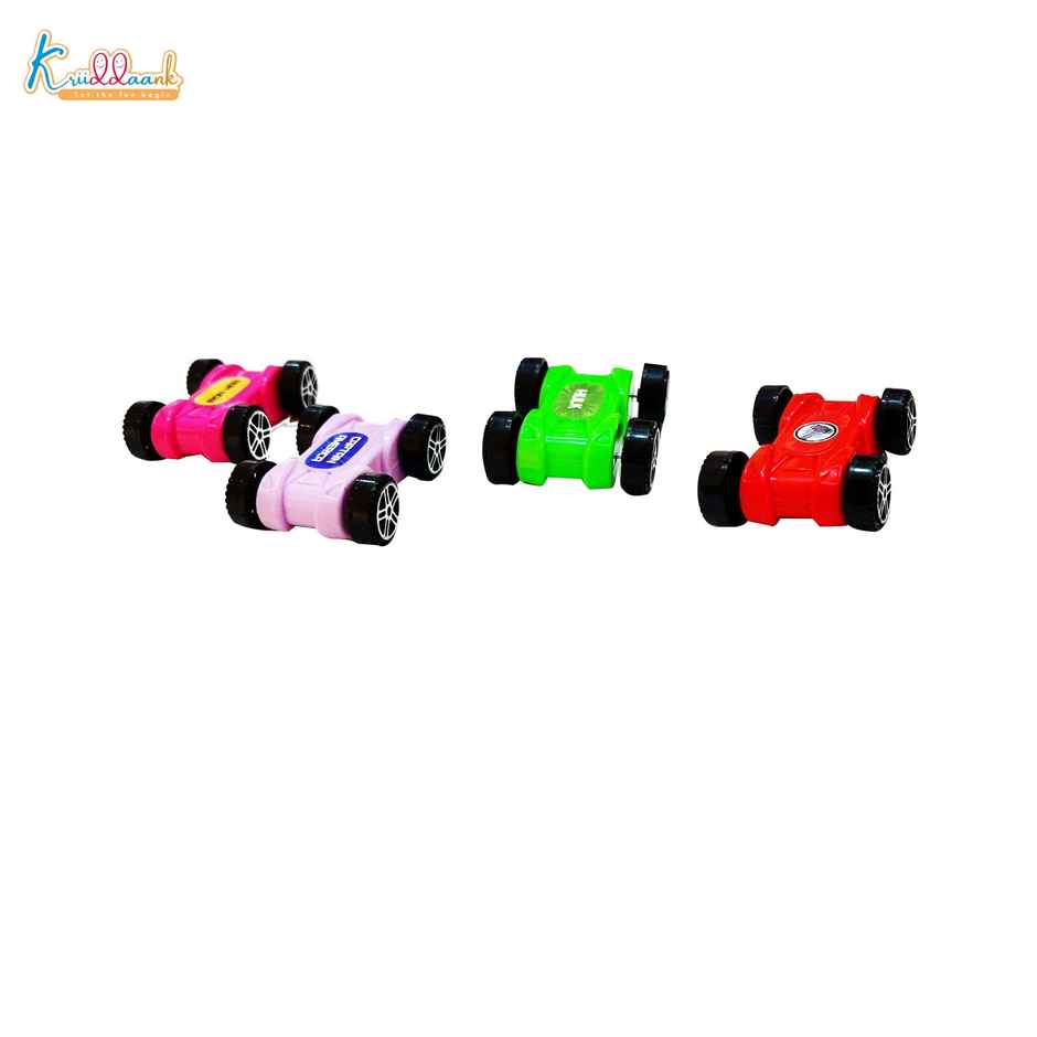 Kriiddaank Avengers Zig Zag Zoomer - Ramp Racer Car Track Set for Toddlers 15 Pieces 4 Mini Vehicles