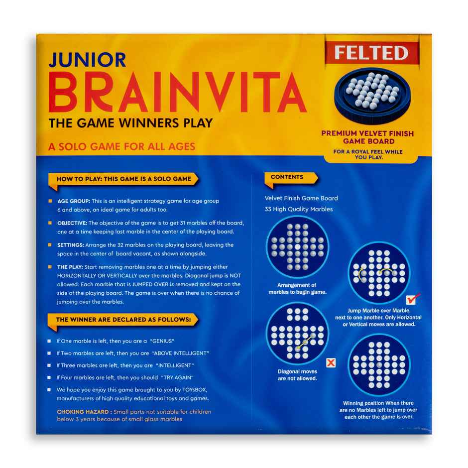 Ratna's Brainvita Junior Felted | Assorted