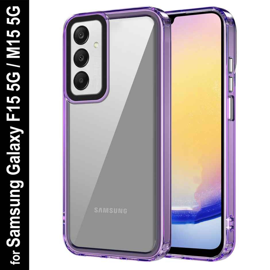 Zapcase Back Cover for Samsung Galaxy F15 5G | Space-Purple