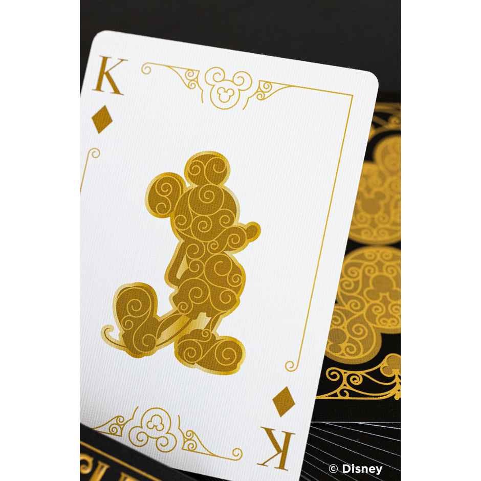 Parksons- Bicycle Disney Black and Golden Mickey Mouse - Premium Playing Card