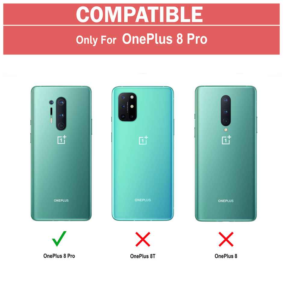 Zapcase Back Cover for OnePlus 8 Pro | Matte Black