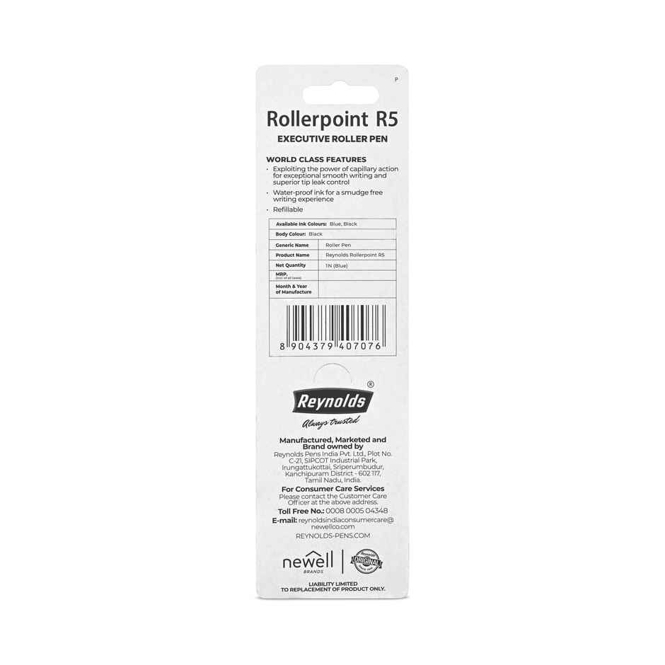 Reynolds R5 Roller Ball Pen For Professional (1 Blue Pen)
