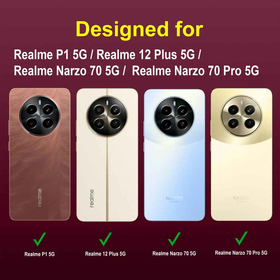 Zapcase Back Cover for Realme P1 5G | Magic-Plum