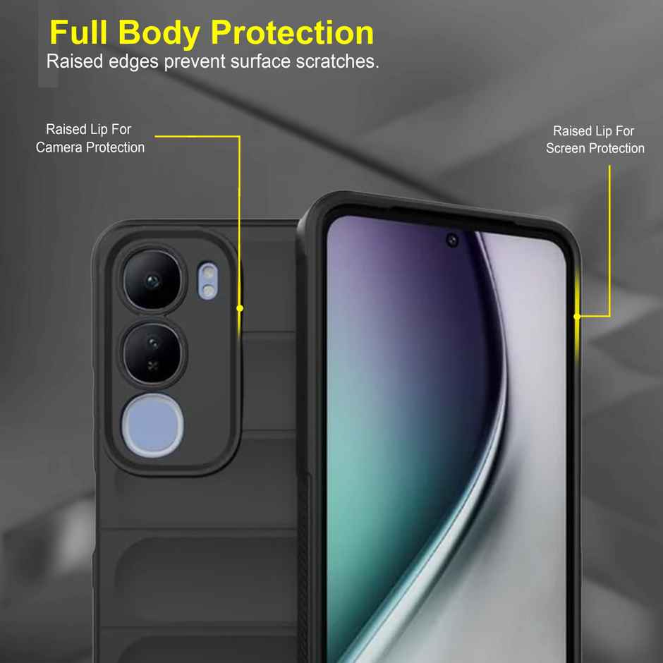 Zapcase Back Cover for Vivo Y29 5G | Magic-Black
