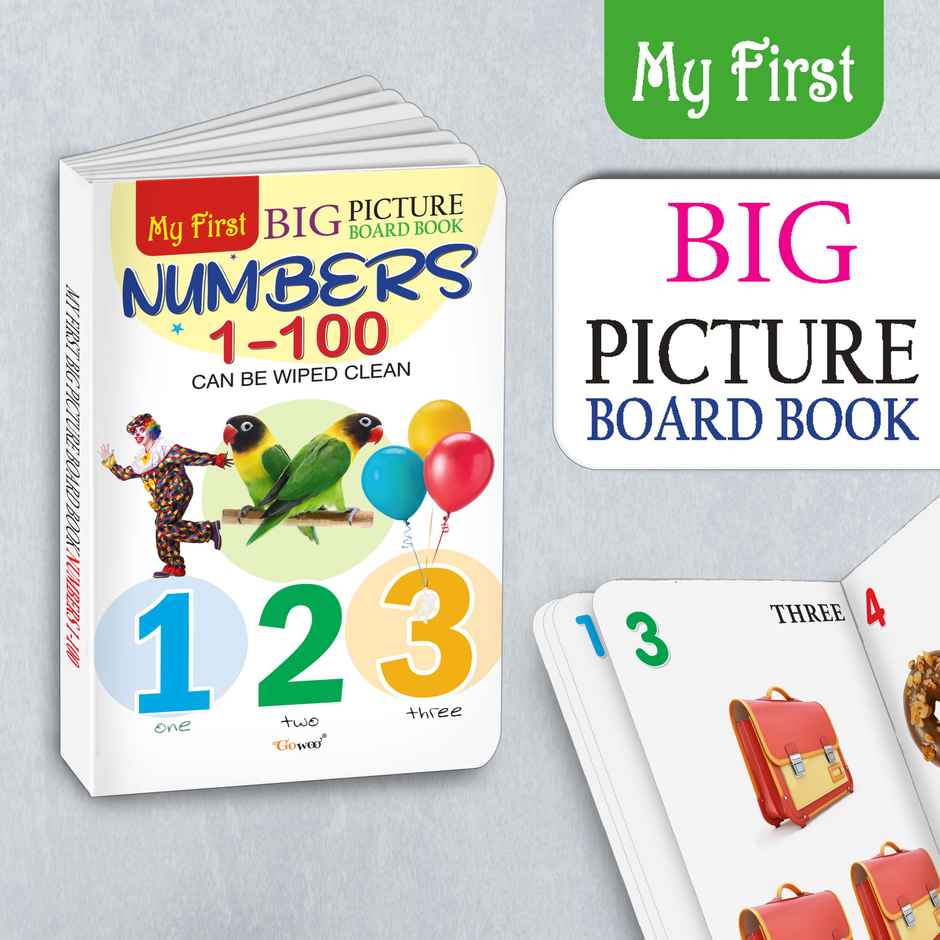 My First Big Picture Board Book Numbers 1-100 | Learning Board Book | Early Learning Picture Book