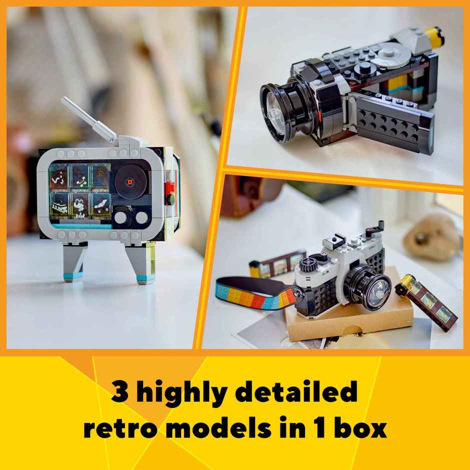 LEGO Creator Retro Camera 3 In 1 Toy 31147 Multicolour For Kids Ages 8Y+