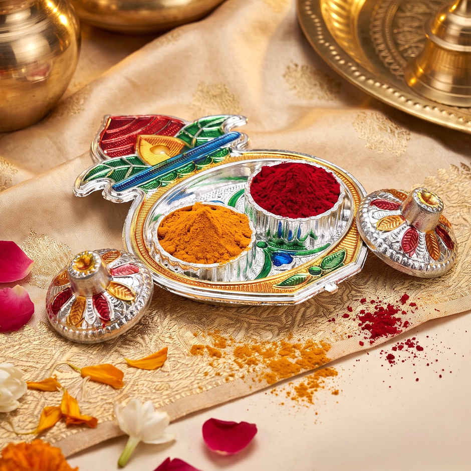 Puja Thali Kalasha Shape for Rakhi, Pooja, Home Temple & Festive Decor | From House of Cycle