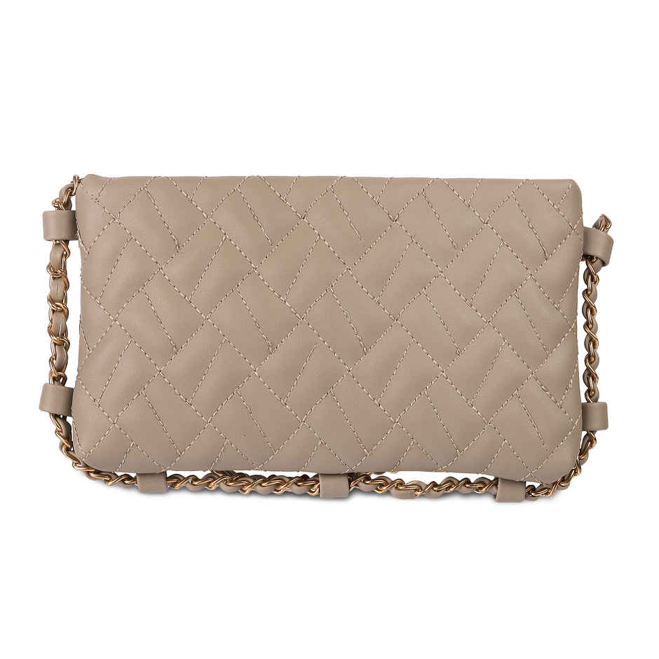 Metro Beige Synthetic Sling Bag for Women | 66-325-20
