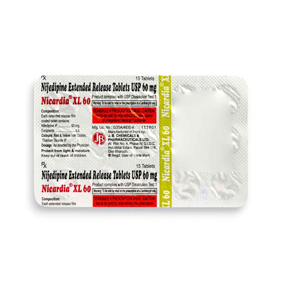Nicardia XL 60 Tablet ER