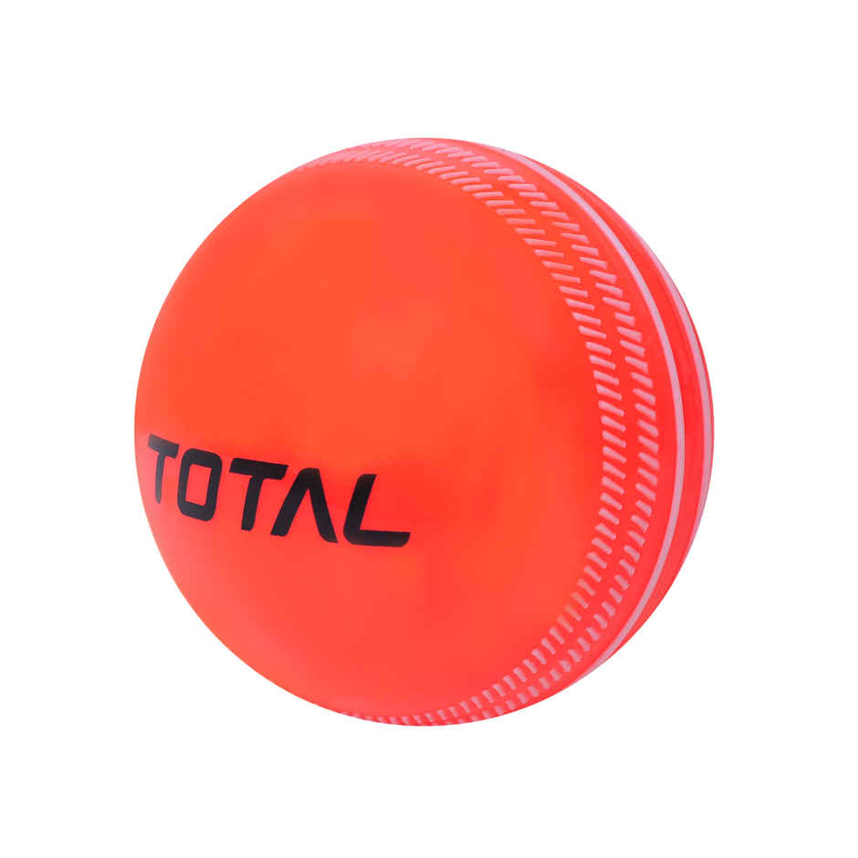 Total Heavy Weight Orange Synthetic Wind Cricket Ball - Ideal for All Age Groups
