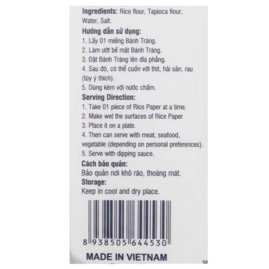 Mr. Rice - Fresh Roll Rice Paper 16cm