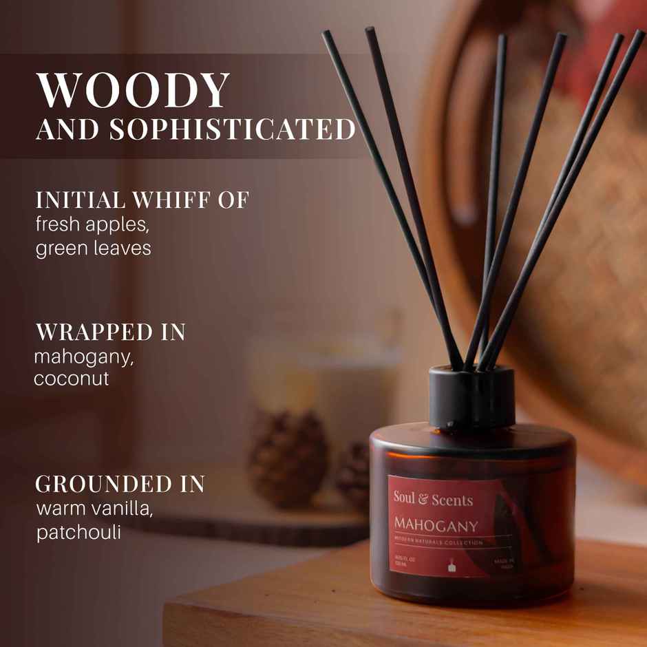 Soul & Scents Mahogany Reed Diffuser