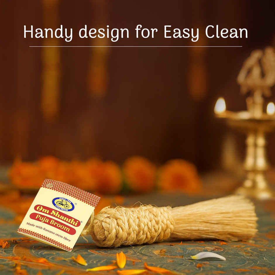 Om Shanthi Pooja Broom | Cleaning for Pooja Rooms & Divine Spaces | Auspicious Buy | Cycle