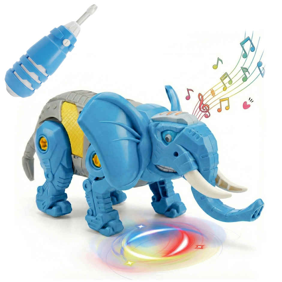 Kidsmate DIY Elephant Robot Toy for Kids Age 3 Years and above