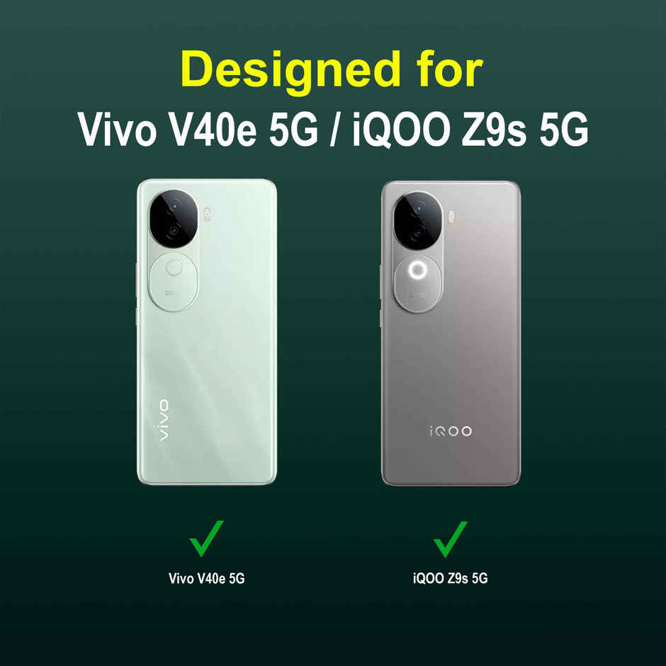Zapcase Back Cover for Vivo V40e 5G | Magic-DarkGreen
