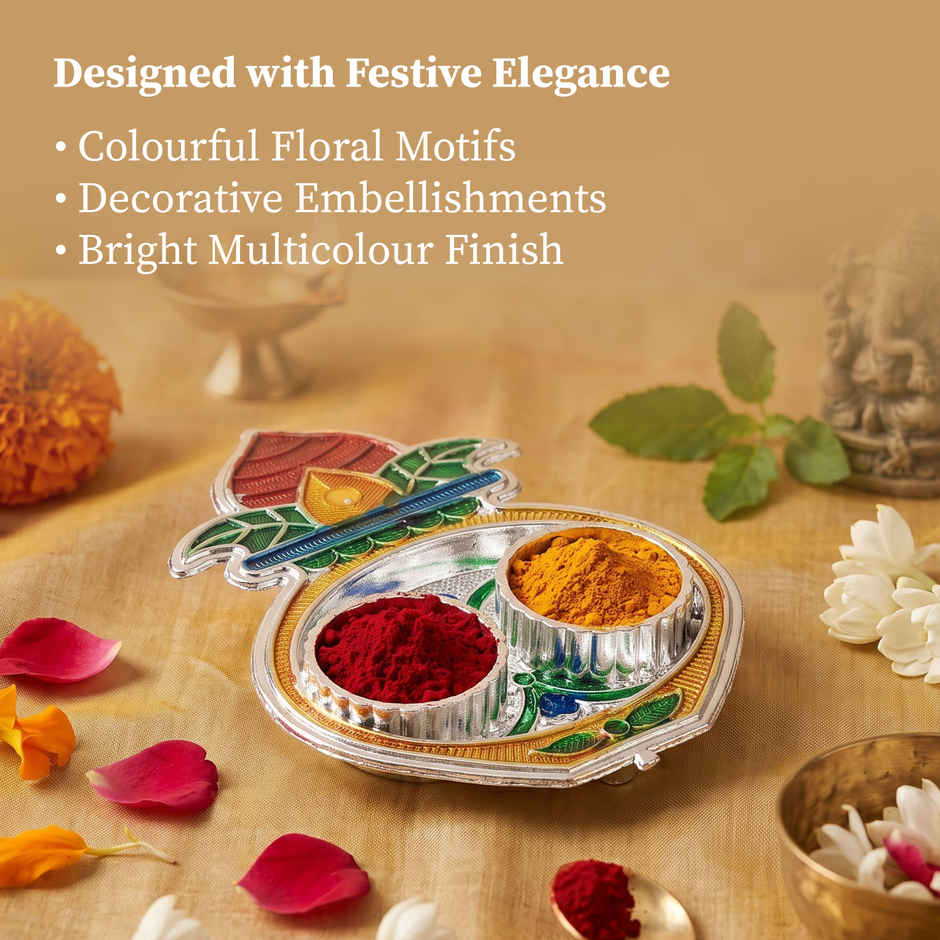 Puja Thali Kalasha Shape for Rakhi, Pooja, Home Temple & Festive Decor | From House of Cycle