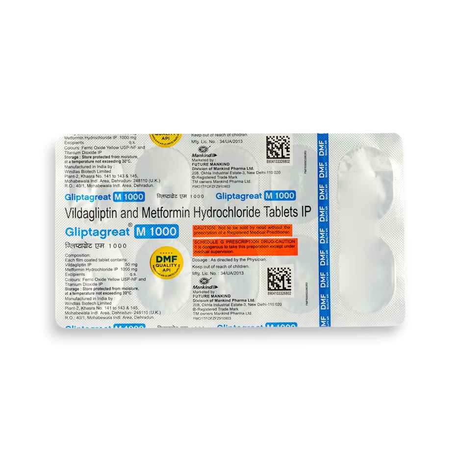 Gliptagreat-M 1000 Tablet