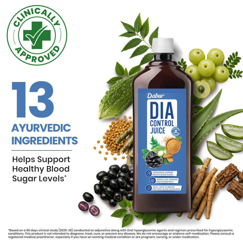 Dabur Dia Control Juice Supports Healthy Blood Sugar