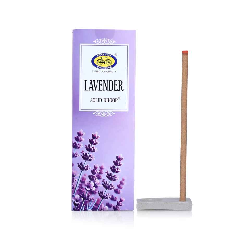 Pure Lavender Bambooless Solid Dhoop Stick | 6 Inch | Pack Of 50 Sticks | Cycle