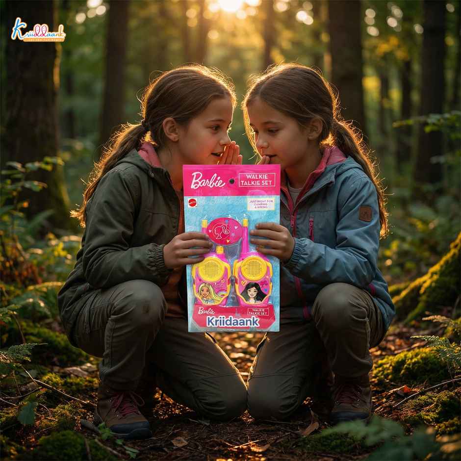 Kriiddaank Barbie Walkie Talkie for Kids 100 ft Range 2 Pack Battery Operated Communication Toy
