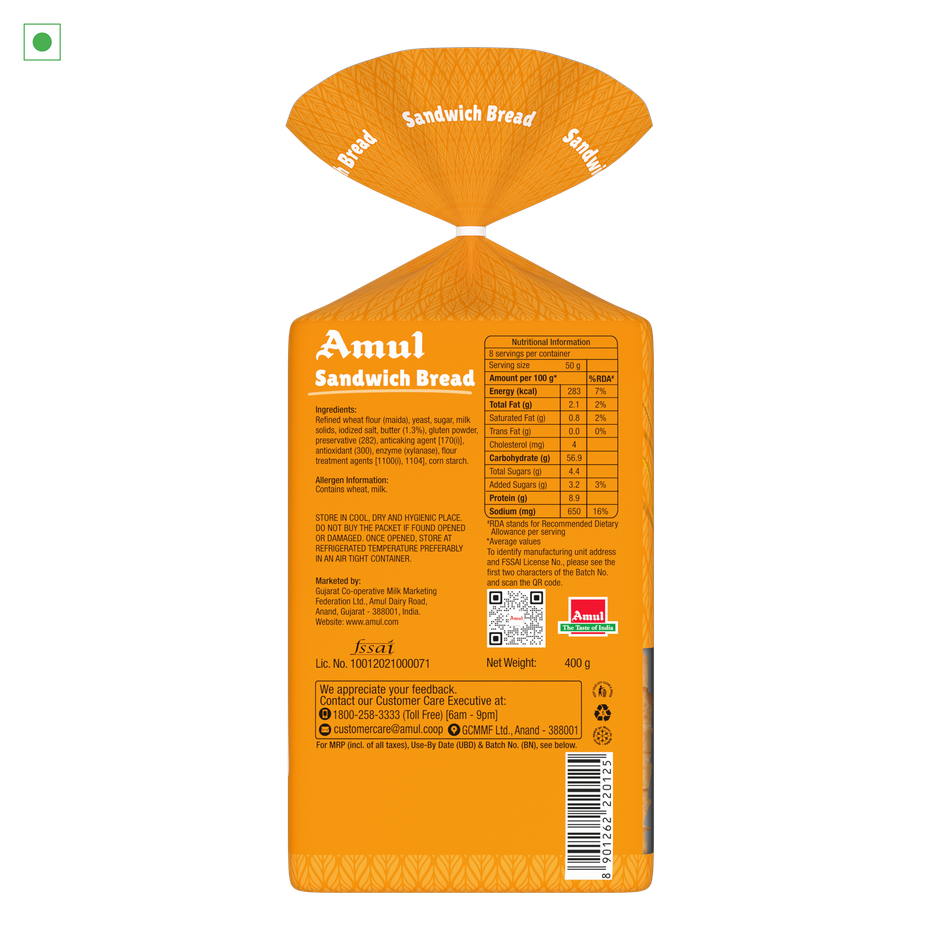 Amul Butter Sandwich Bread