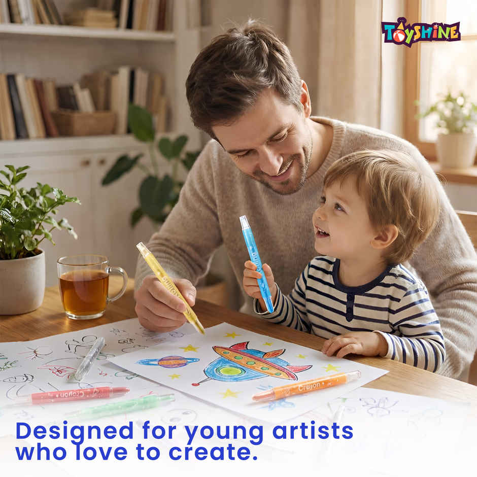 Toyshine Twist Crayon Color Set for Kids