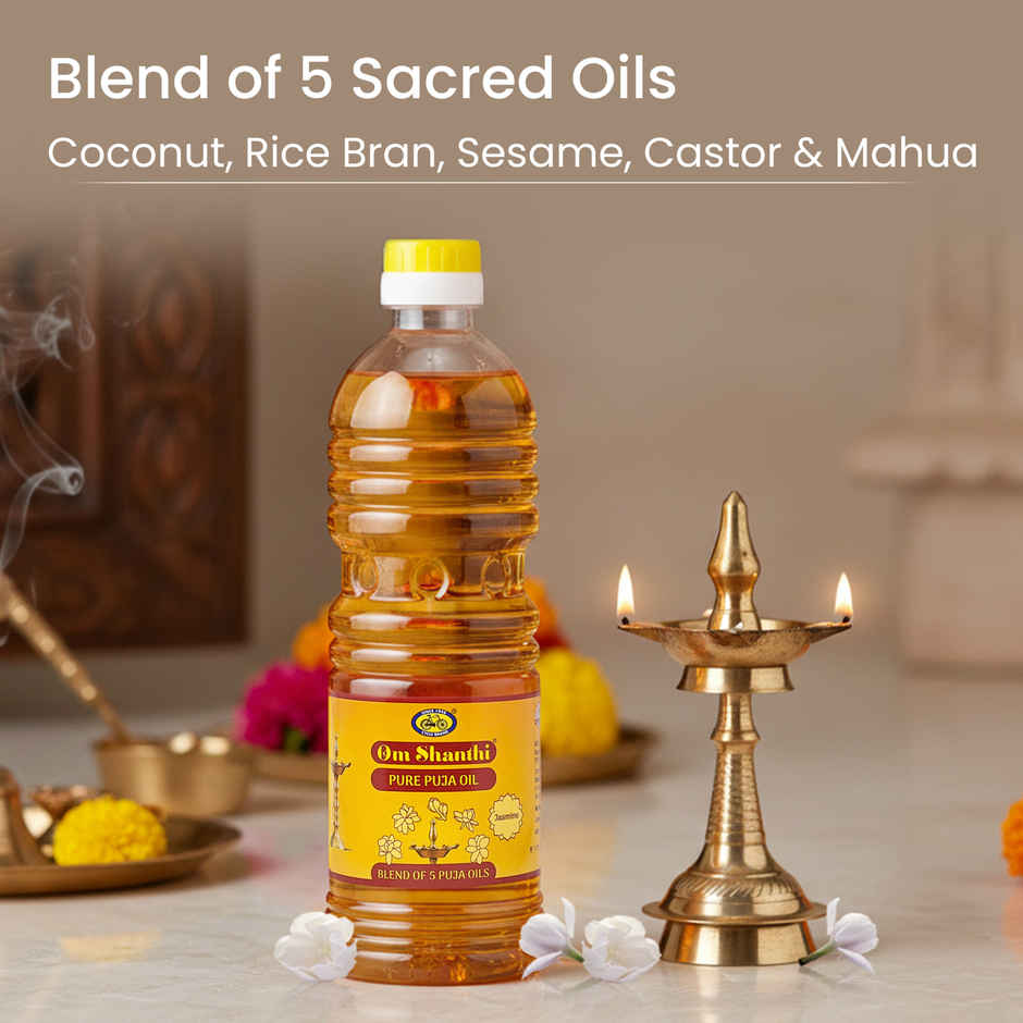 Om Shanthi Pure Jasmine Puja Oil | Cycle