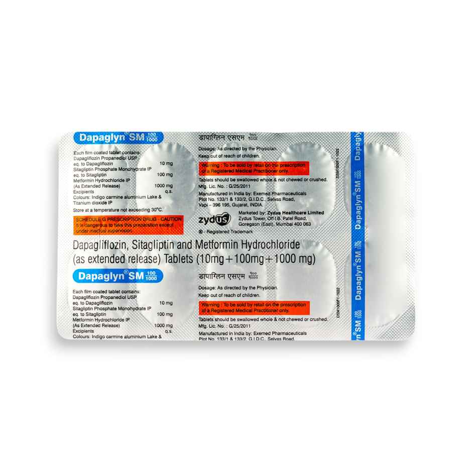 Dapaglyn SM 100/1000 Tablet ER