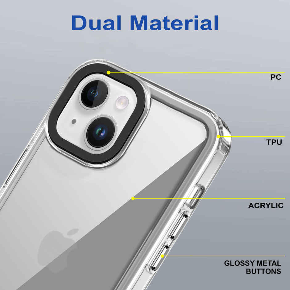 Zapcase Back Cover For Apple Iphone 13 (Space-Clear)