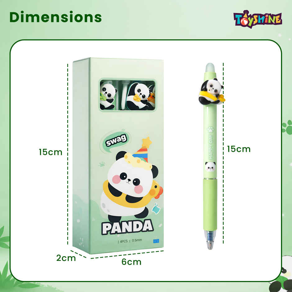 Toyshine Panda Gel Pen Set 0.5mm Cute Cartoon Pens