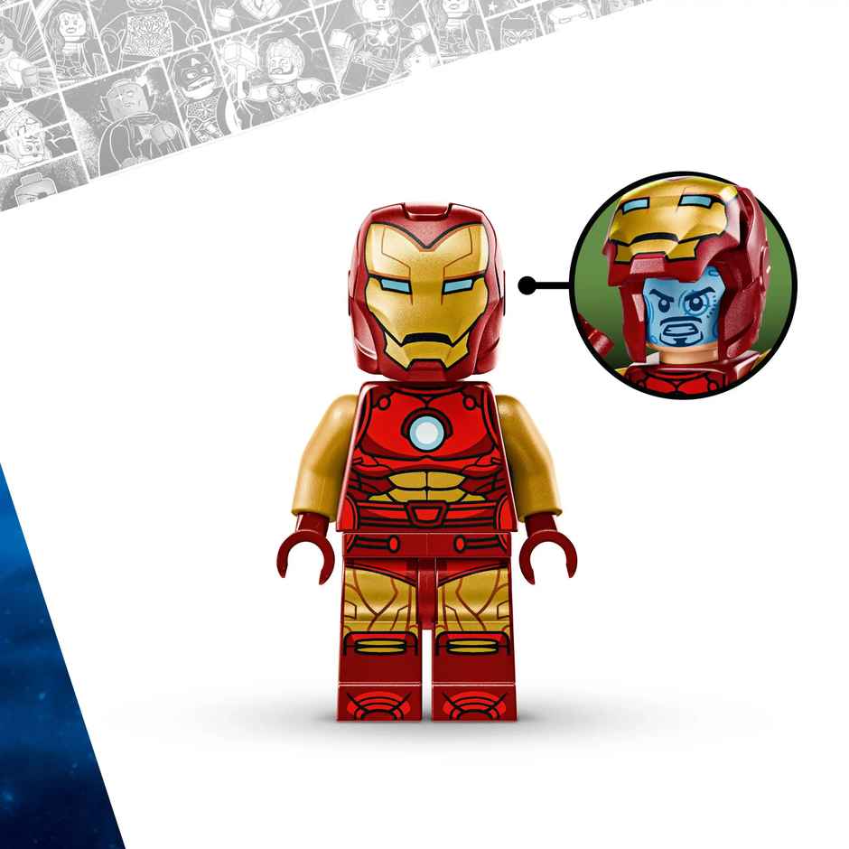 LEGO Marvel Iron Man Mech vs Ultron Buildable Super Hero Figure Playset Building Blocks|6Y+