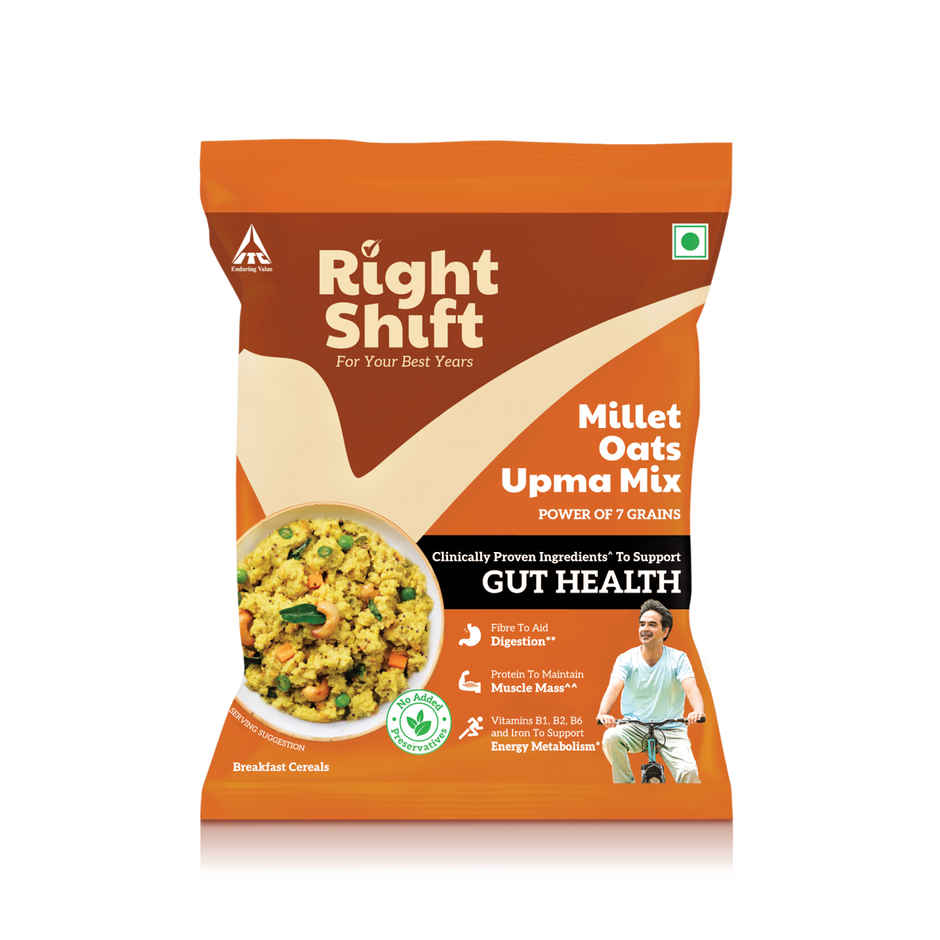 Right Shift Millet Oats Upma Mix | High Protein & Fibre, No preservative | Power of 8 in 1