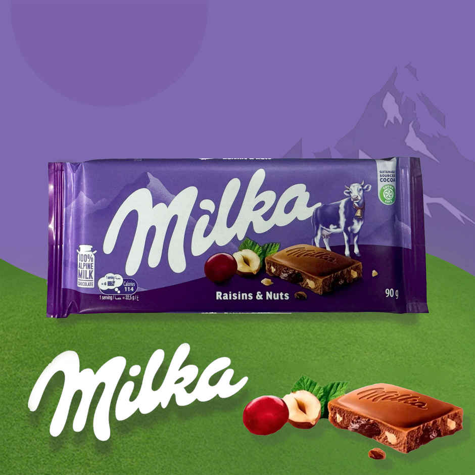 Milka Raisins & Nuts Milk Chocolate