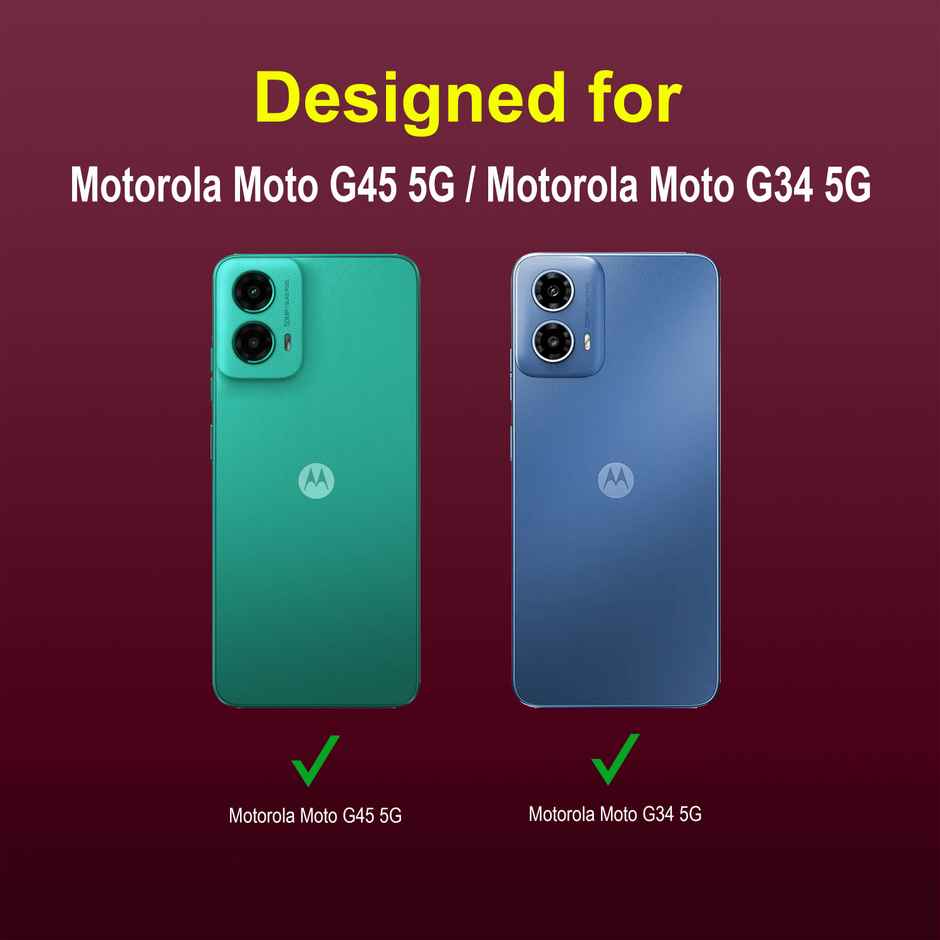 Zapcase Back Cover for Motorola G45 5G | Magic-Plum