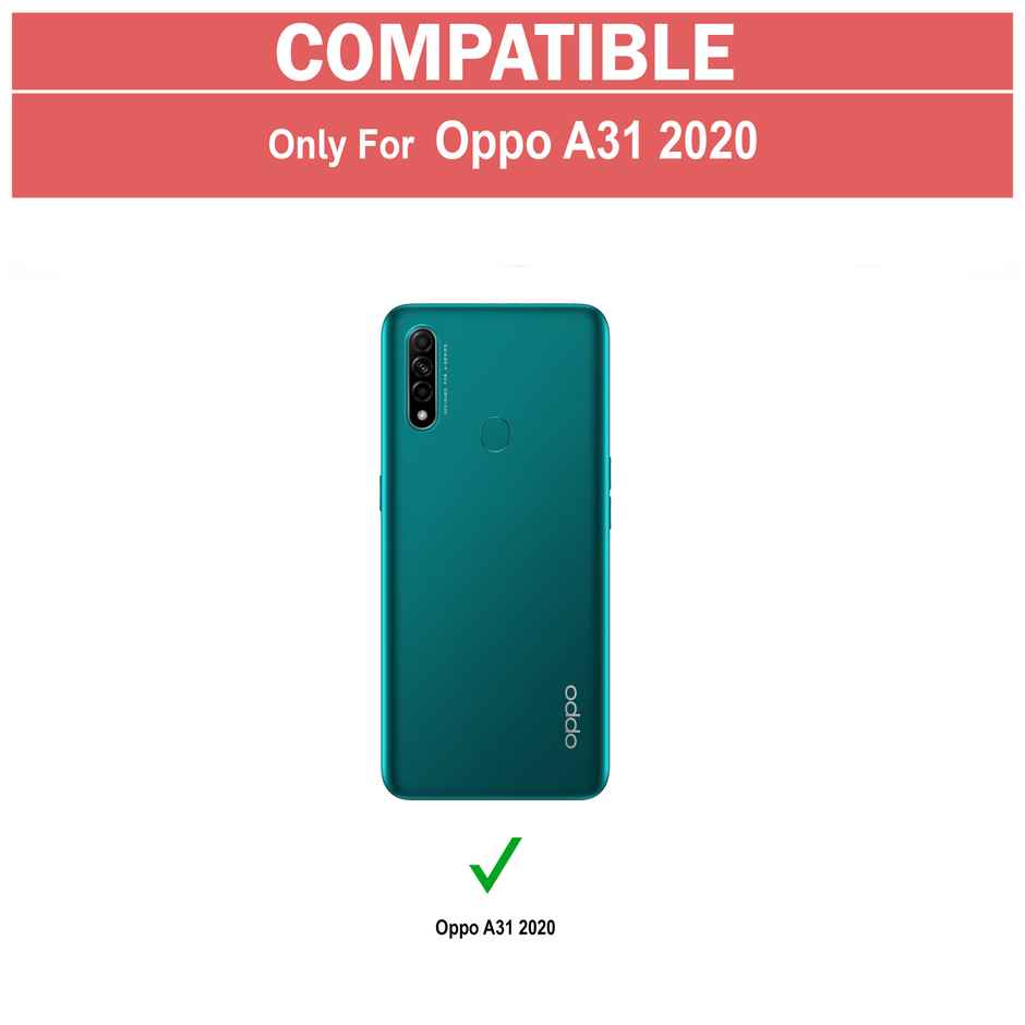 Zapcase Back Cover for Oppo A31 | Matte-Black