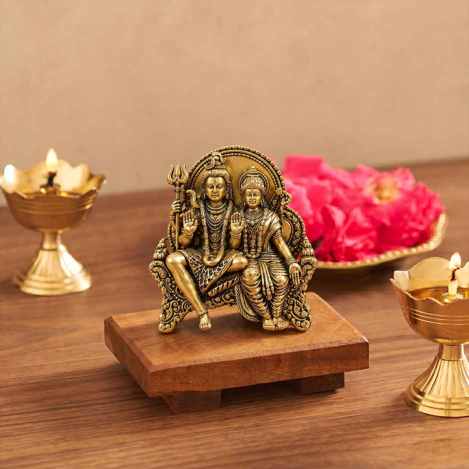 Svasti Brass Shiva Pariwar Idol