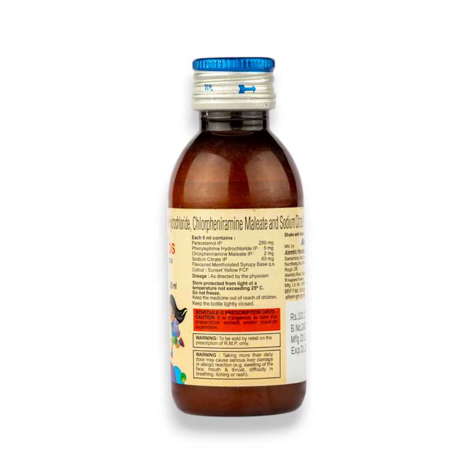 Wikoryl DS Delicious Orange Flavour Oral Suspension