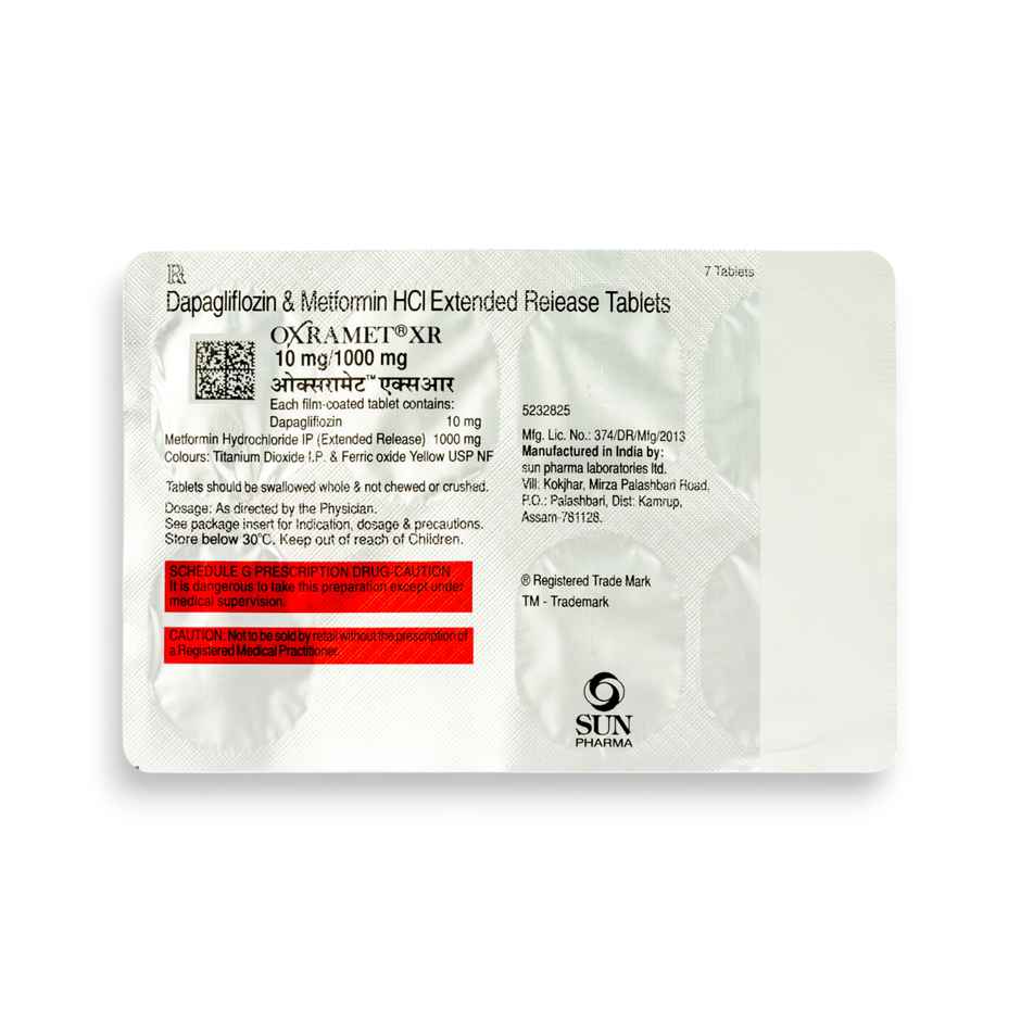 Oxramet XR 10mg/1000mg Tablet