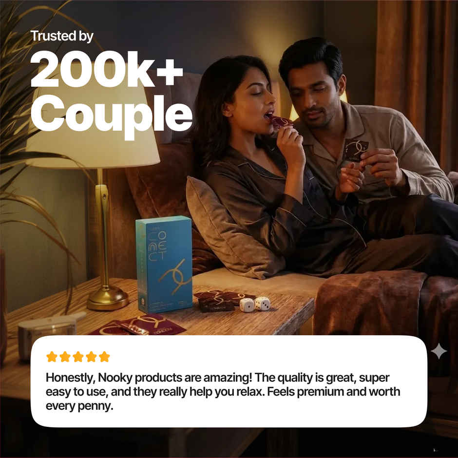 Nooky Connect 3 in 1 Condom Intimacy Kit Condoms Chocolates Position Dice Couple Gift