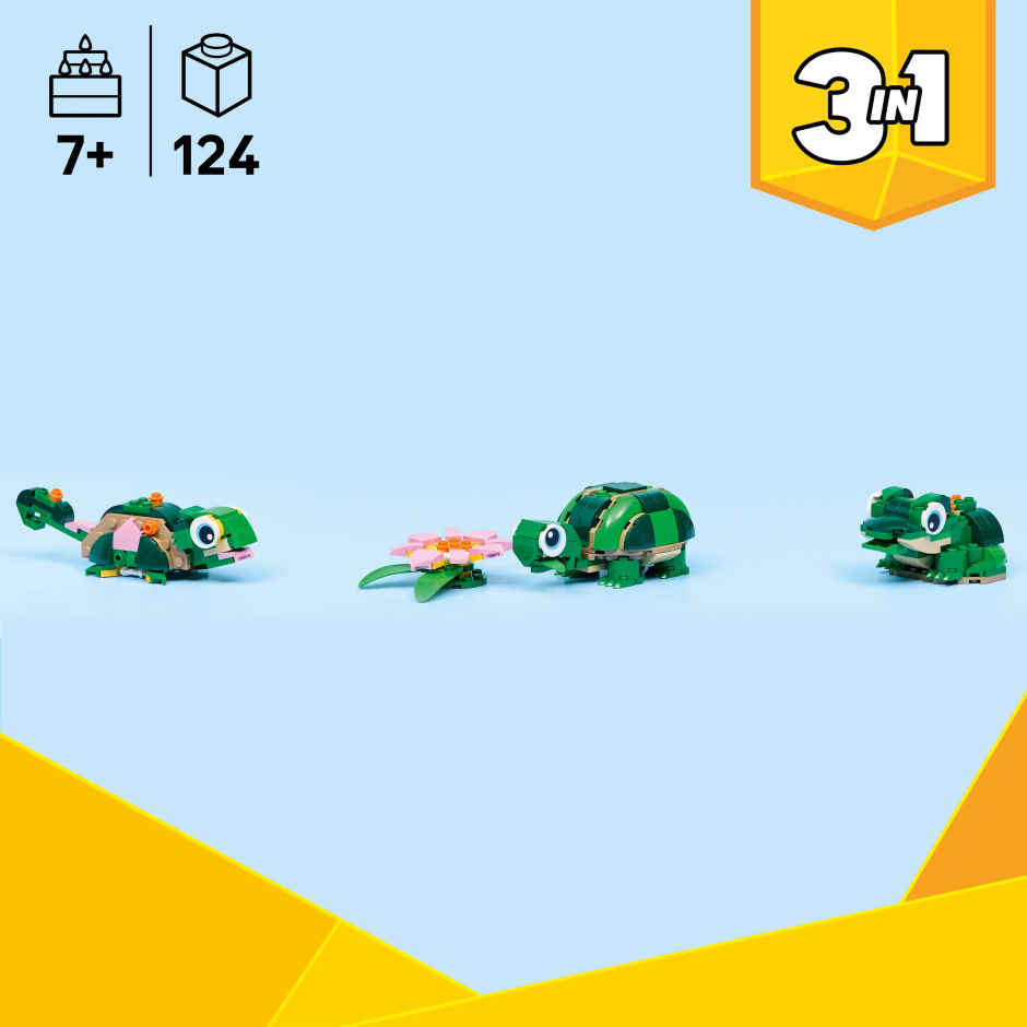LEGO Creator 3 in 1 Turtle with a Water Lily Flower 31377