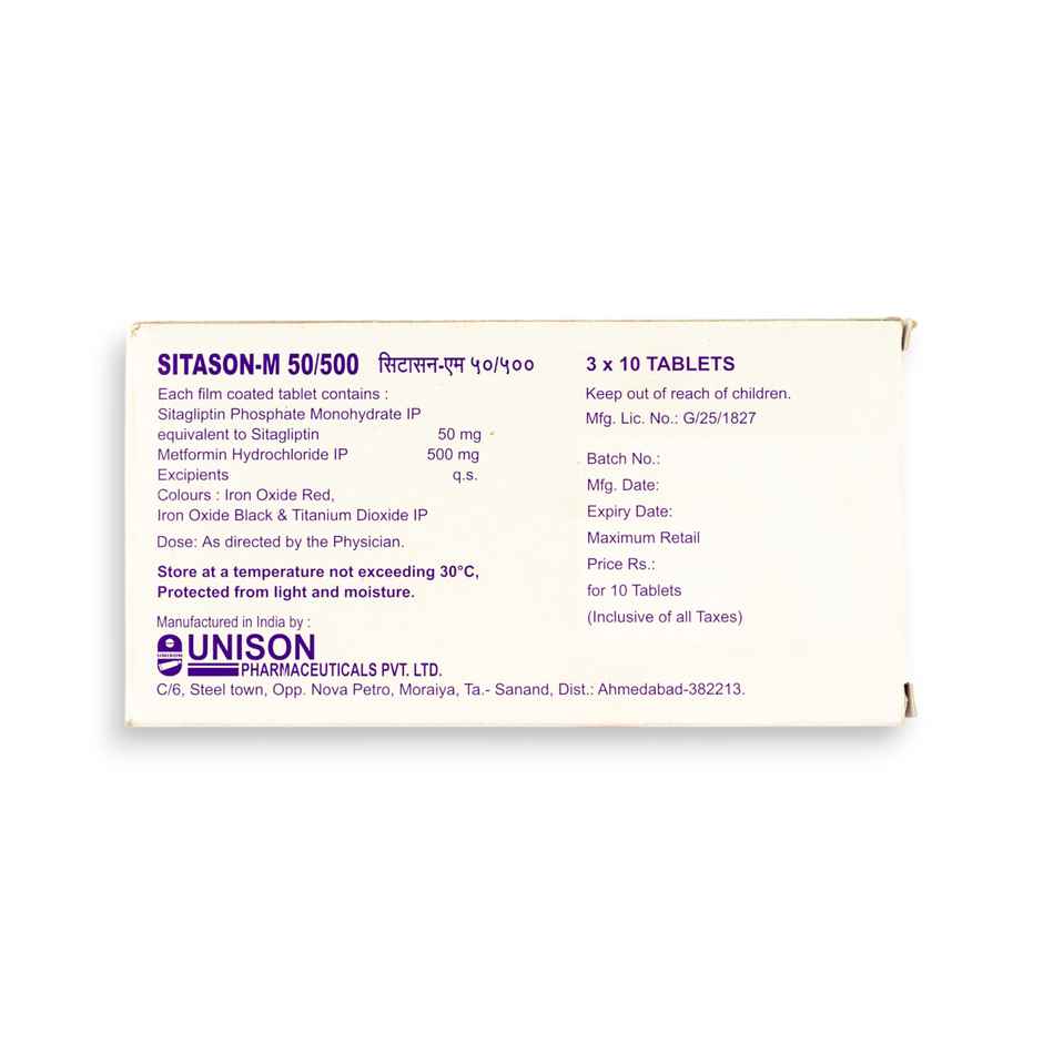 Sitason-M 50/500 Tablet