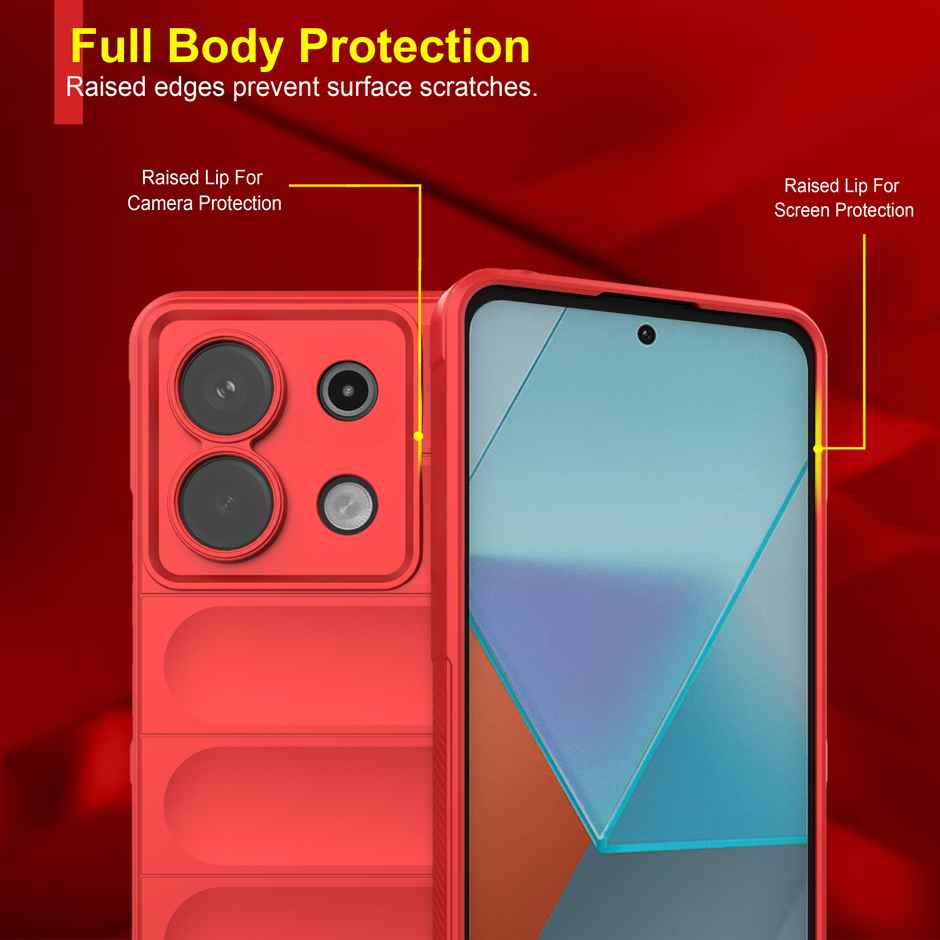 Zapcase Back Cover for Mi Redmi Note 13 5G | Magic-Red