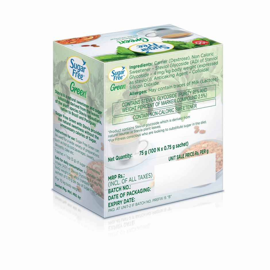 Sugar Free Green Sachet