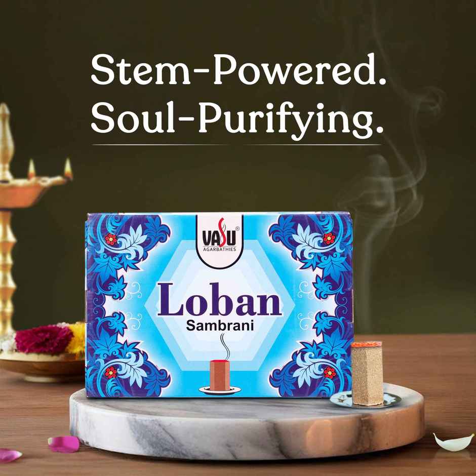 Pure Vasu Loban Stem Sambrani