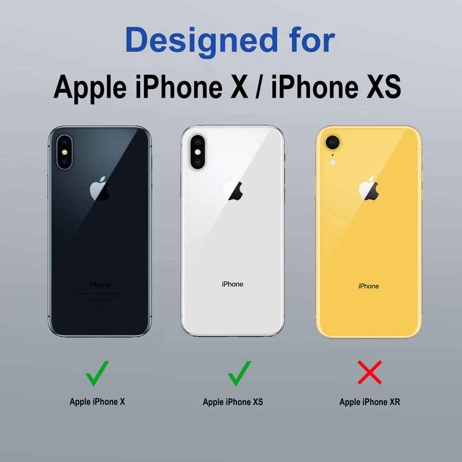 Zapcase Back Cover for Apple iPhonex| Space-Black